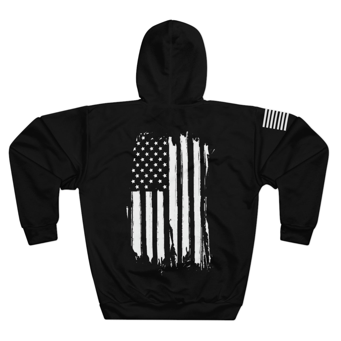 1776 Flag Black Hoodie