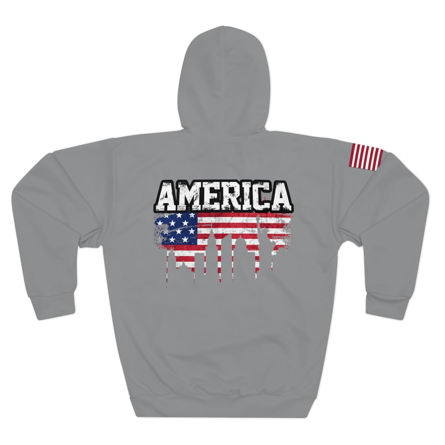 American - USA - Skyline Grey Hoodie