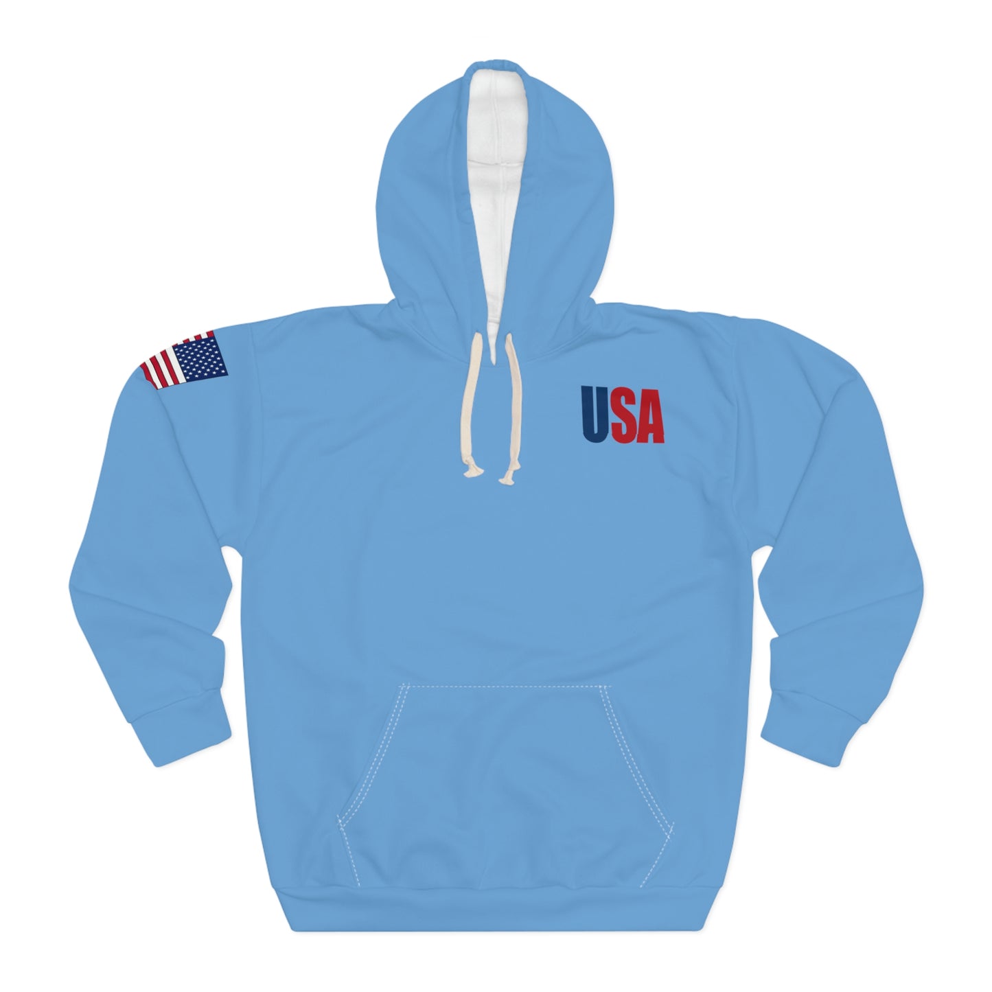 America - USA - Flag Light Blue Hoodie