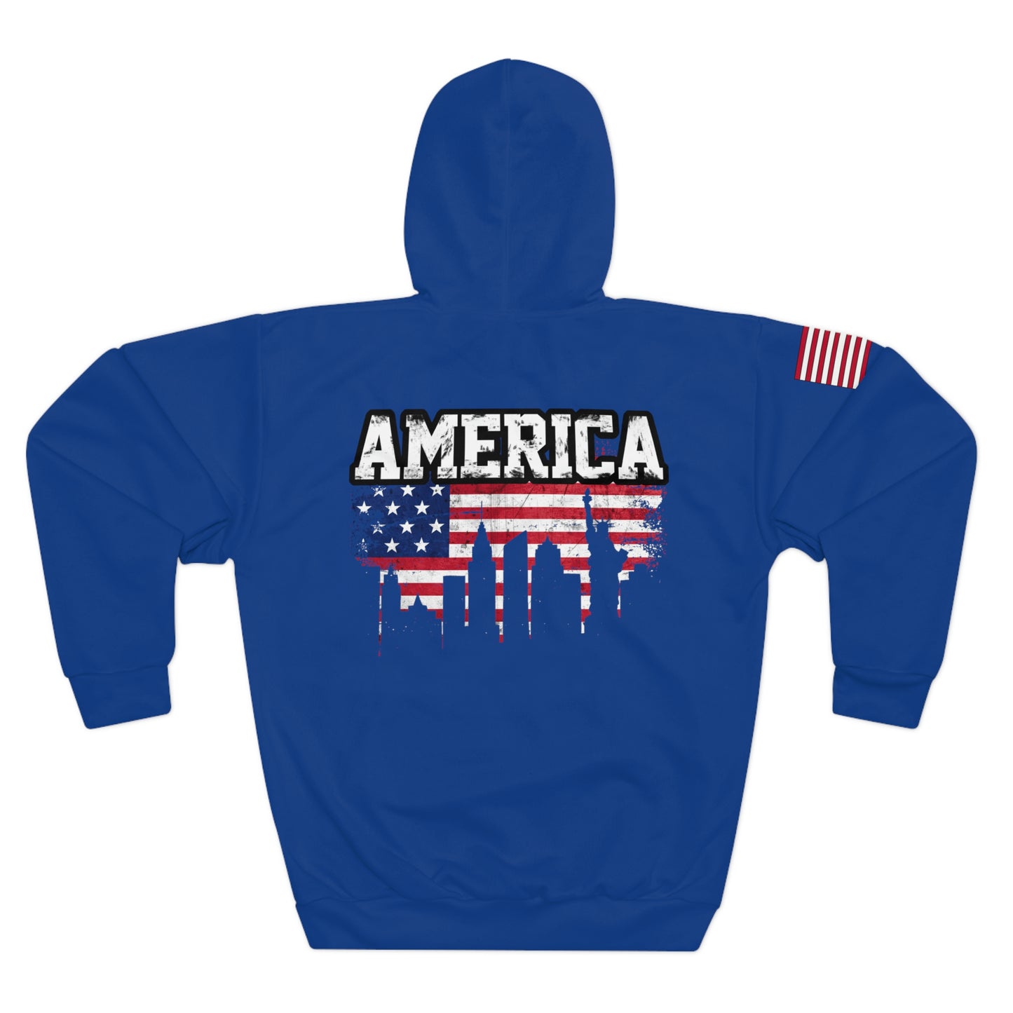 American - USA - Skyline Dark Blue Hoodie