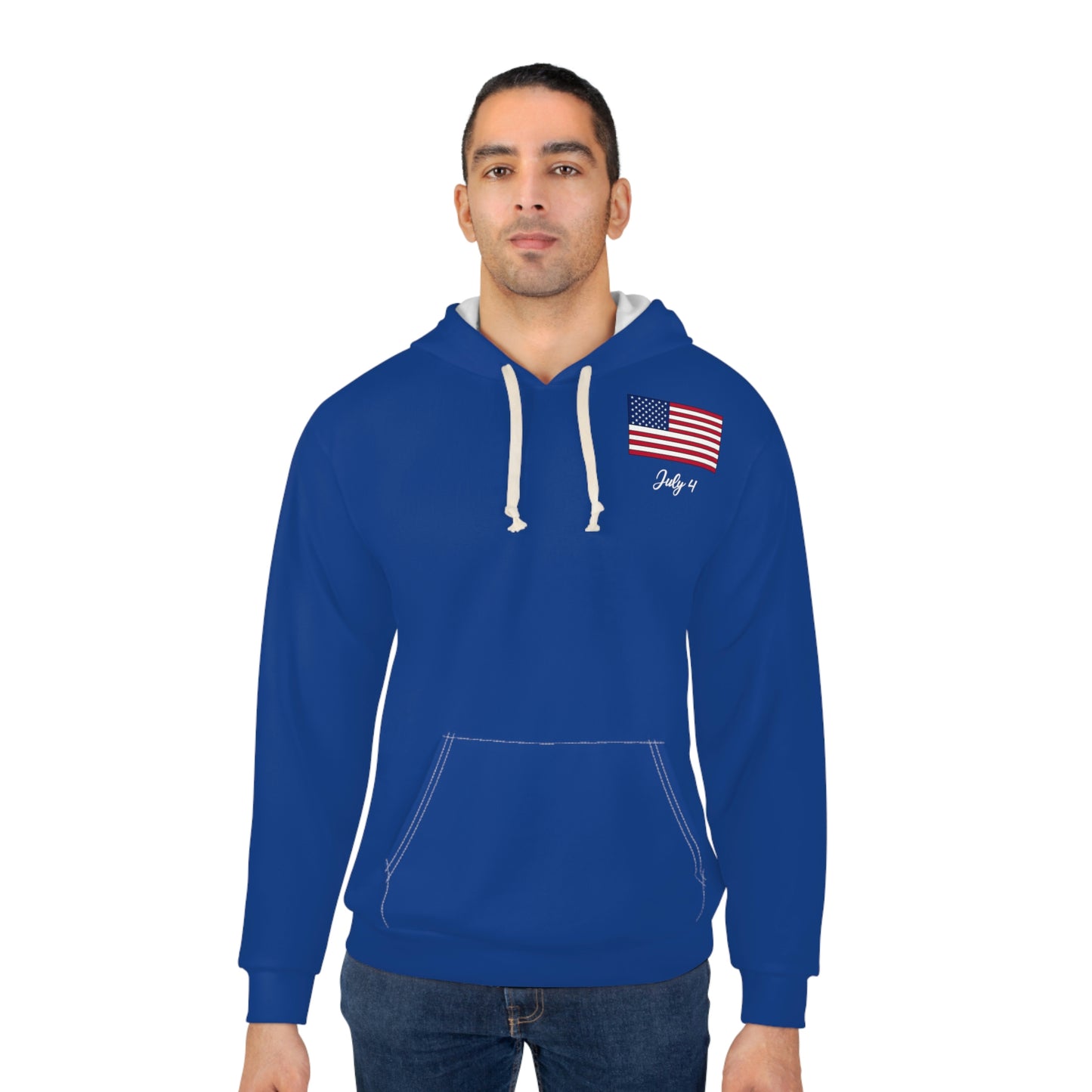 Freedom Over Fear Dark Blue Hoodie