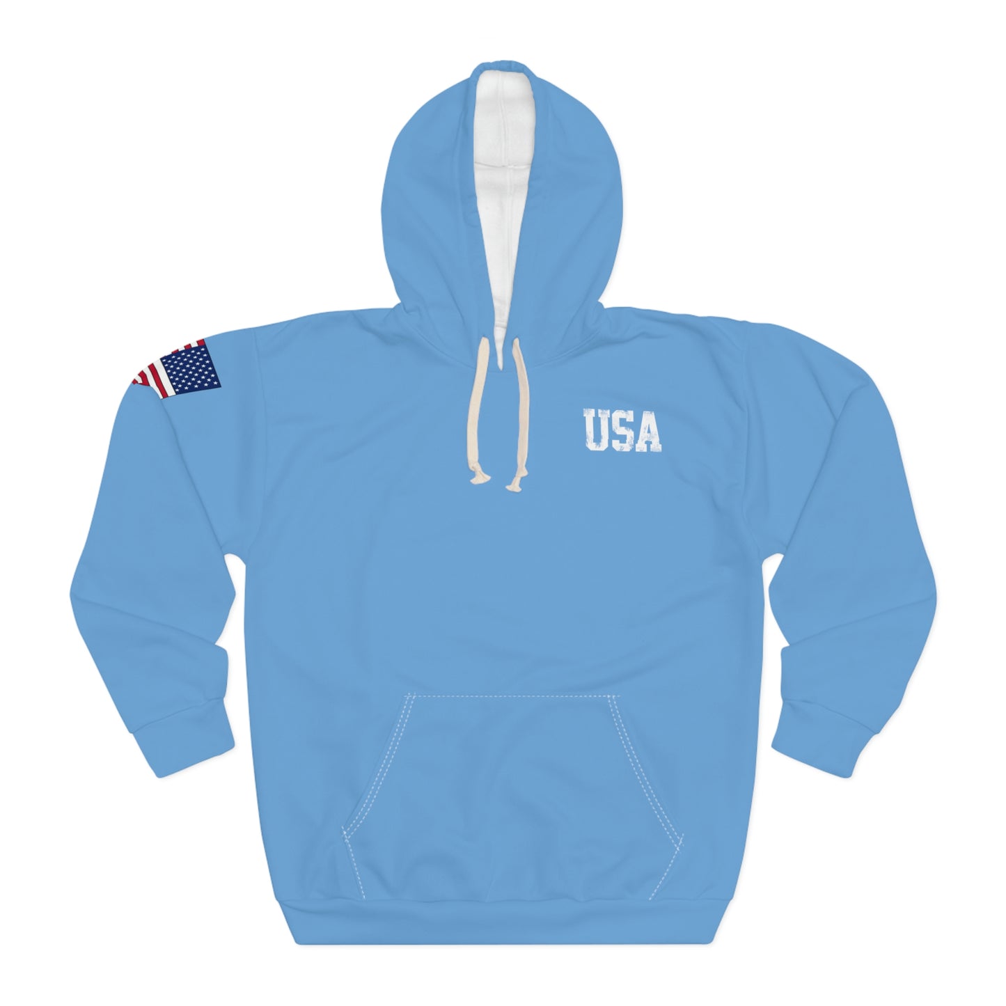 American - USA - Skyline Light Blue Hoodie