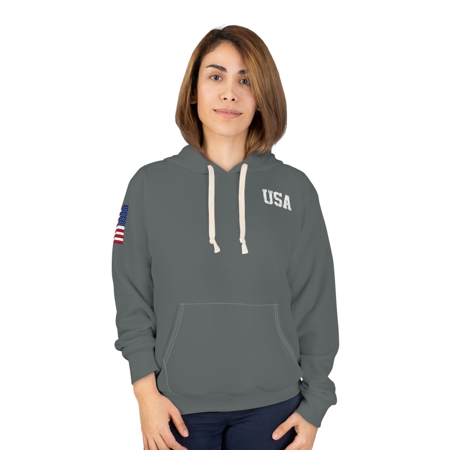American - USA - Skyline Dark Grey Hoodie