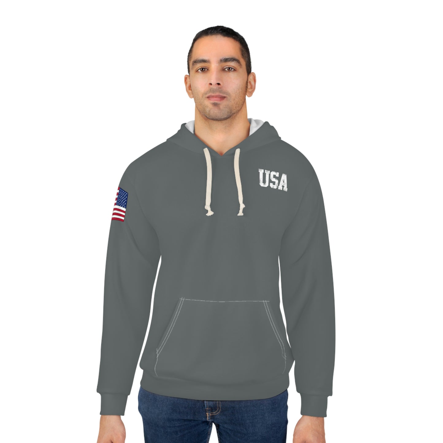 American - USA - Skyline Dark Grey Hoodie