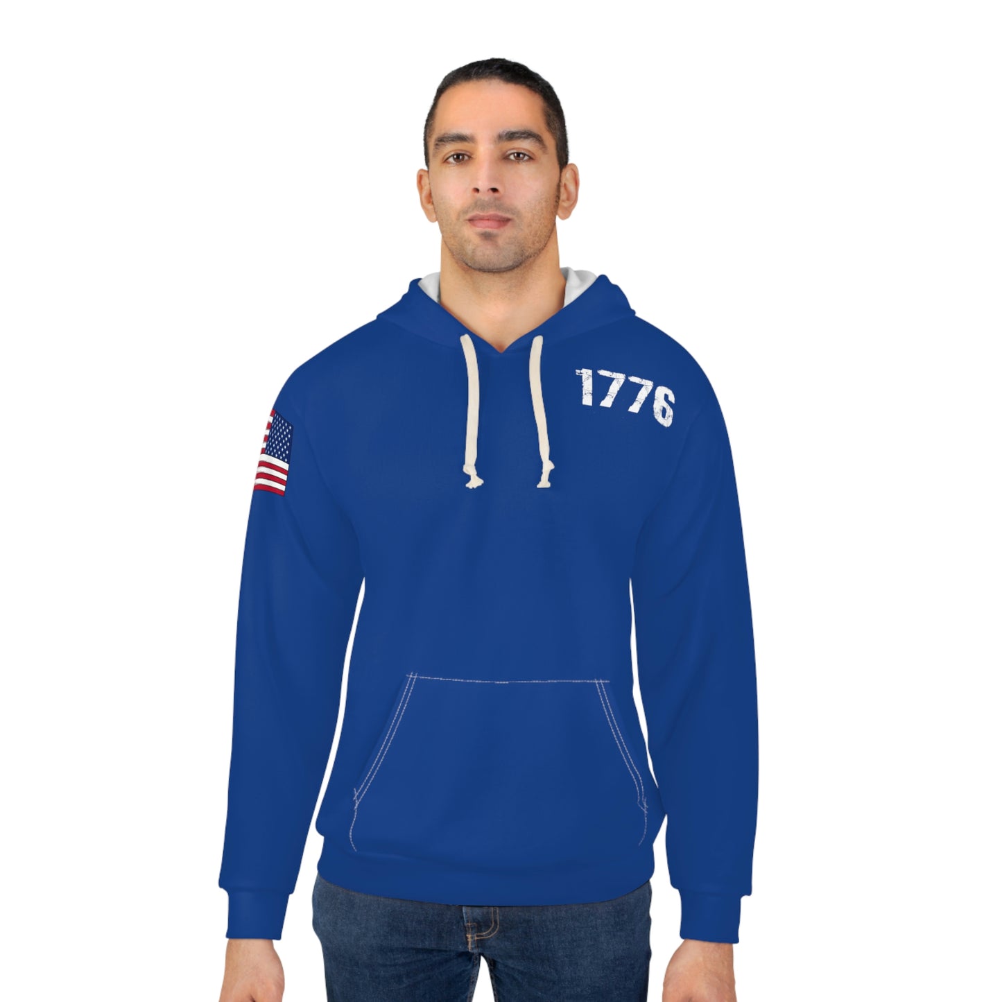1776 - America Dark Blue Hoodie (AOP)