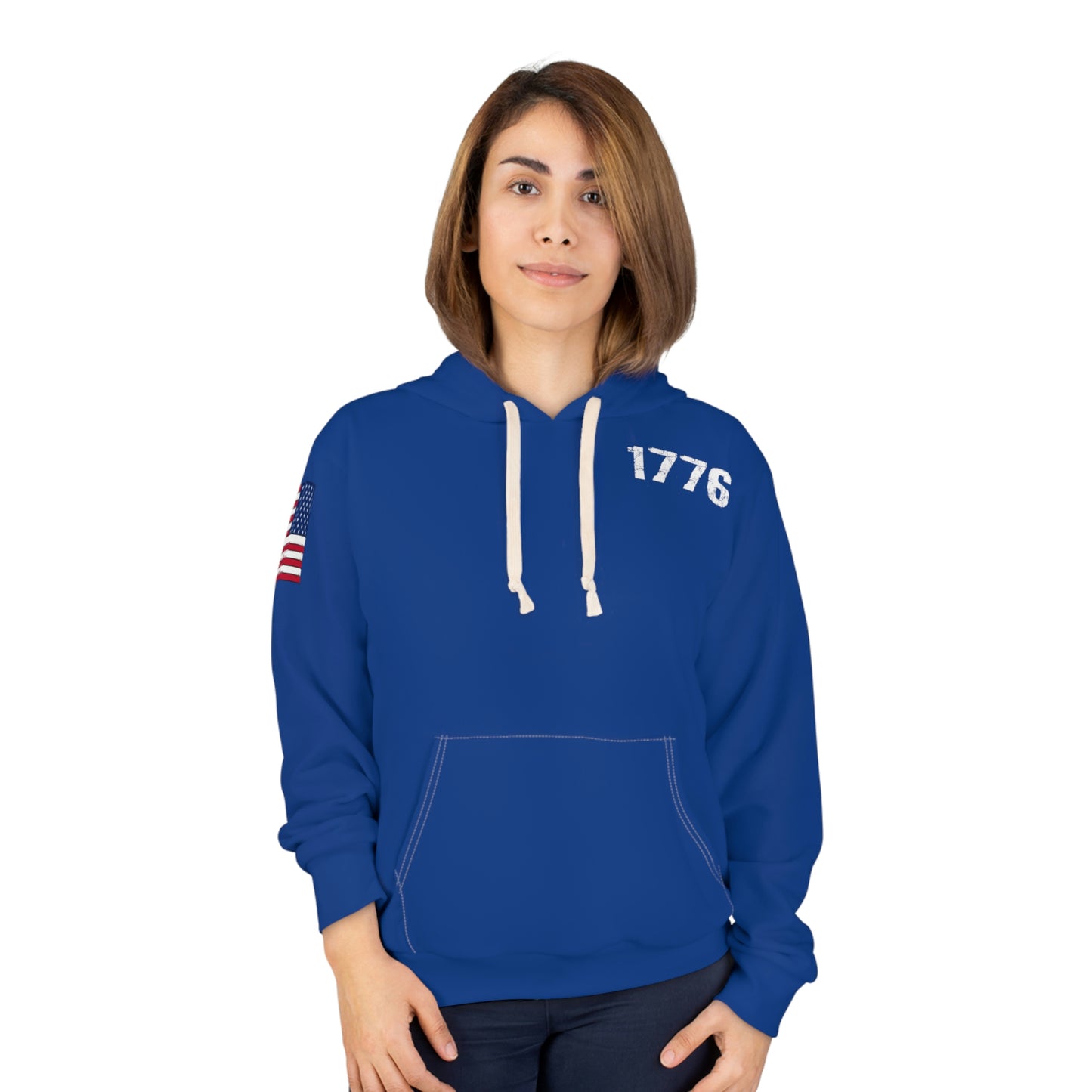 1776 - America Dark Blue Hoodie (AOP)