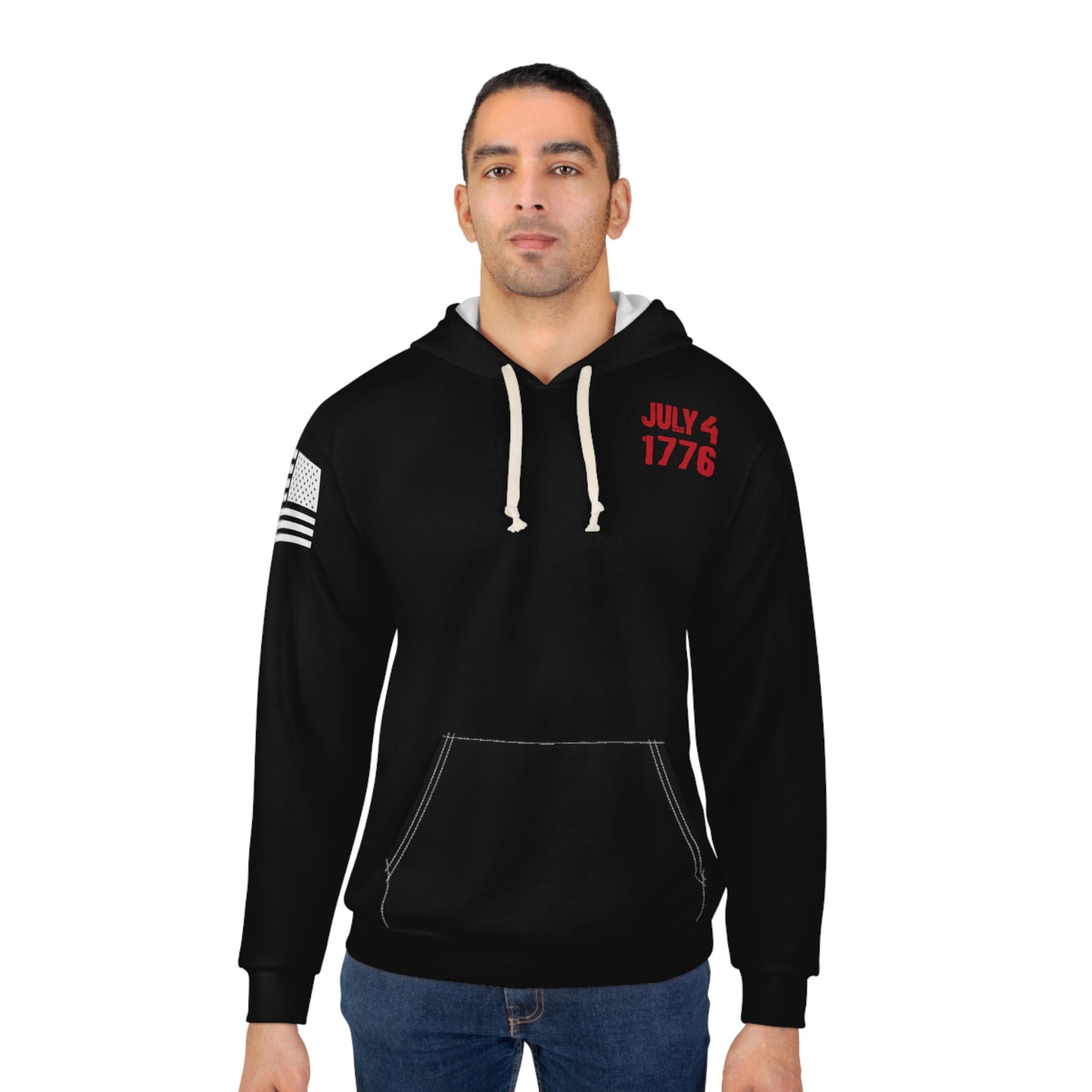 July 4th - 1776 Black Hoodie