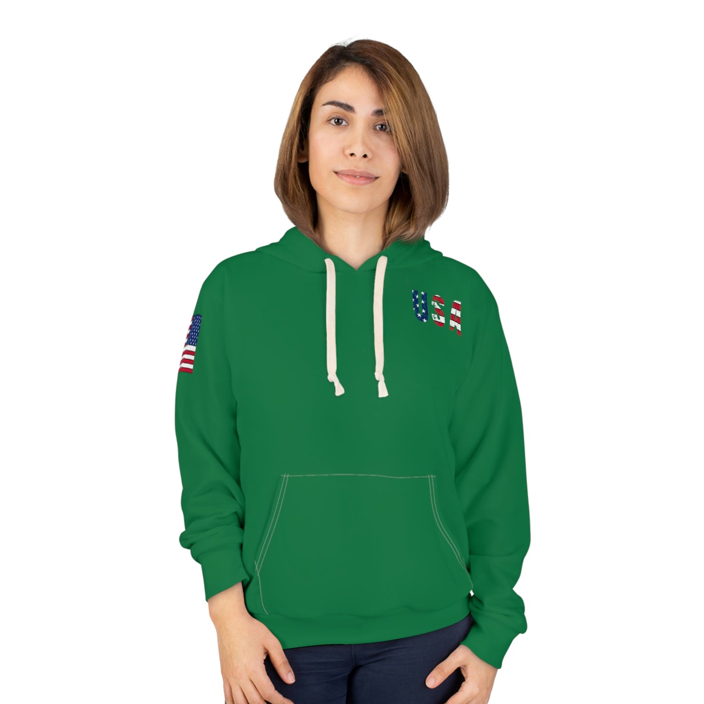 Patriot Girl Dark Green Hoodie