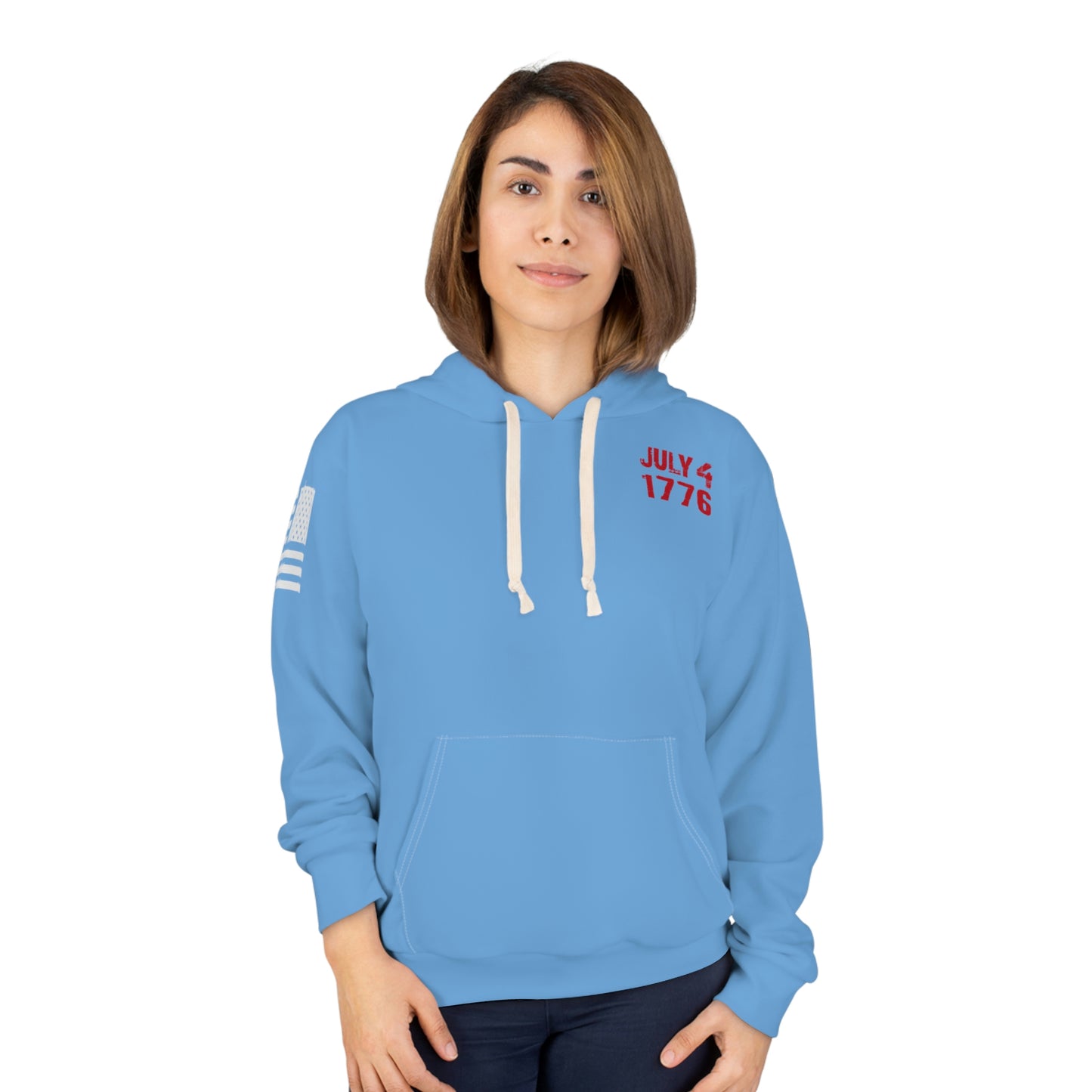 July 4th - 1776 Light Blue Hoodie