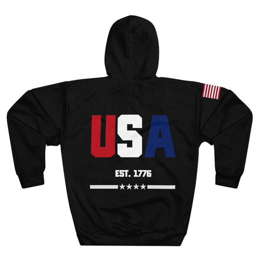 USA - 1776 Black Hoodie