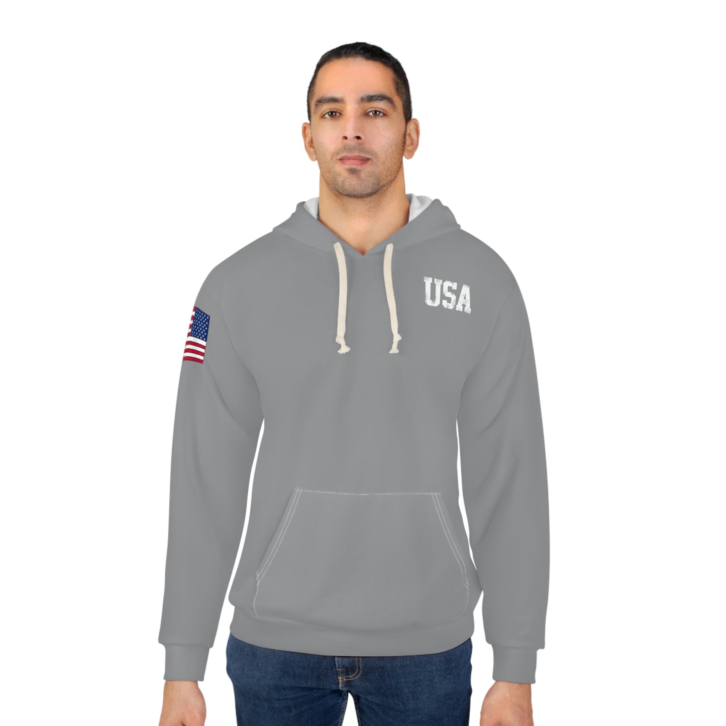 American - USA - Skyline Grey Hoodie