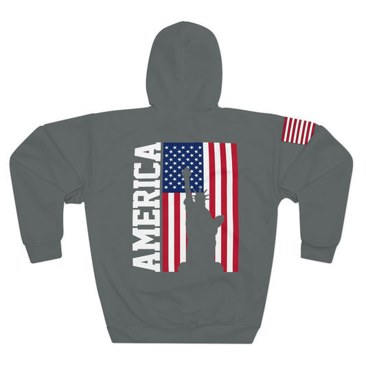 USA - America - Liberty Dark Grey Hoodie
