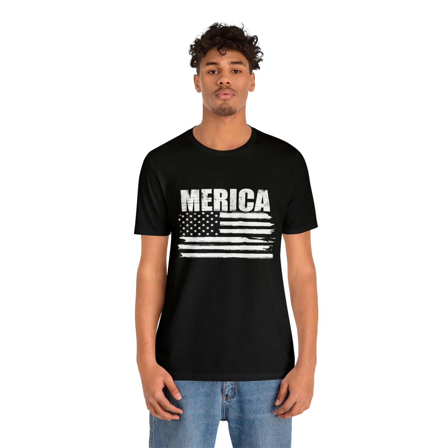 Merica Black & White Short Sleeve Tee