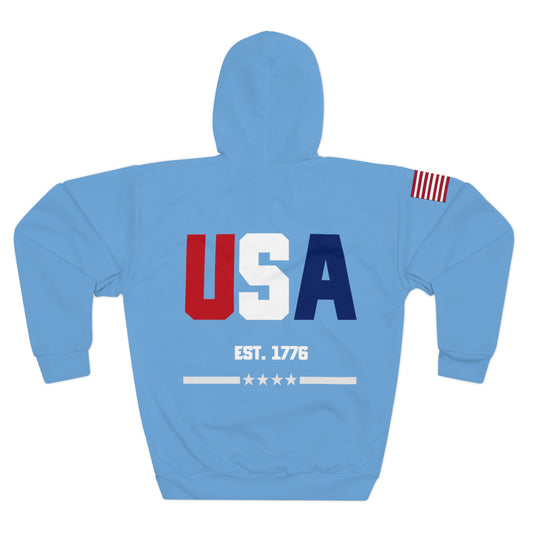 USA - 1776 Light Blue Hoodie