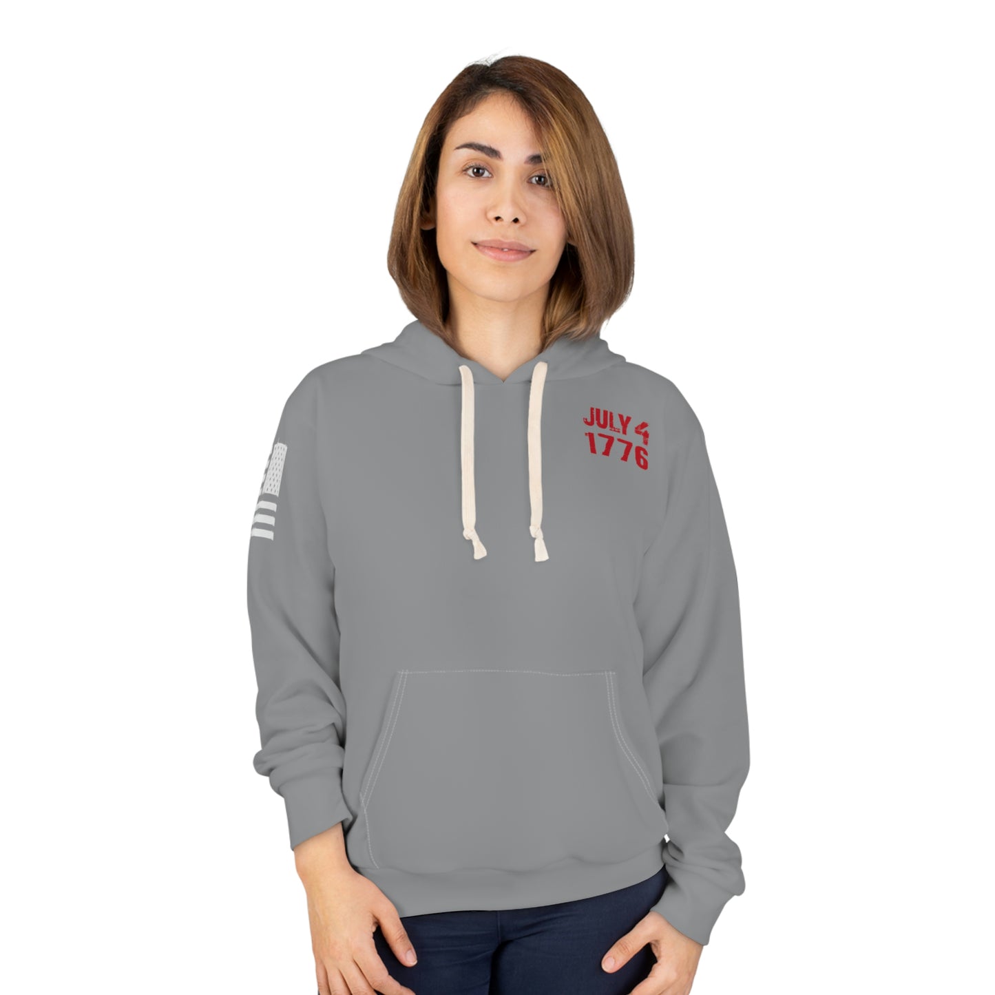 July 4th - 1776 Grey Hoodie