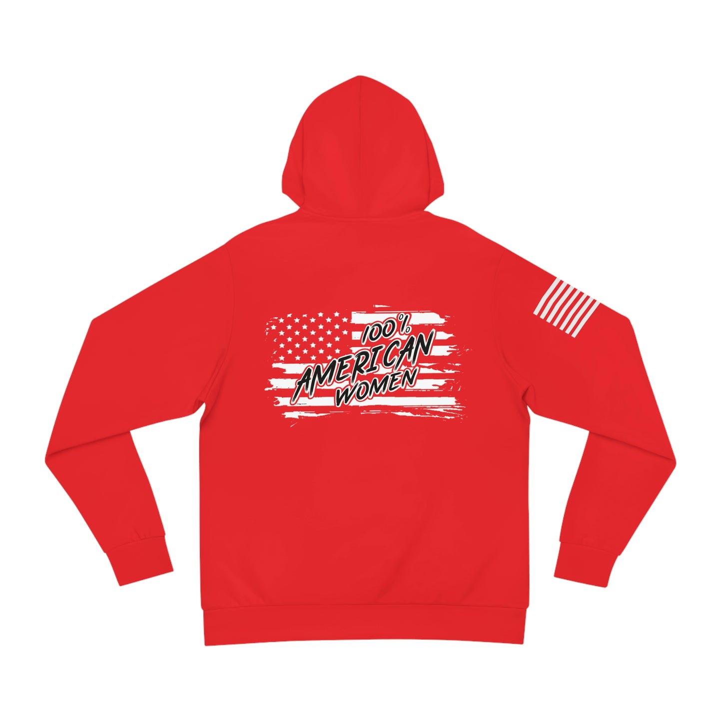 100% American Woman Red Hoodie