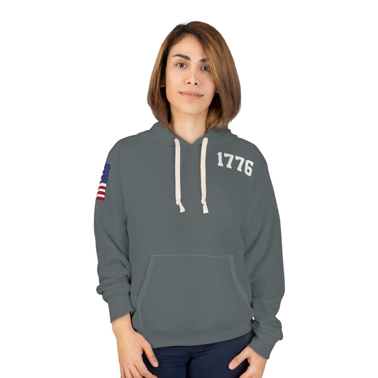 1776 - Color Flag Dark Grey Hoodie