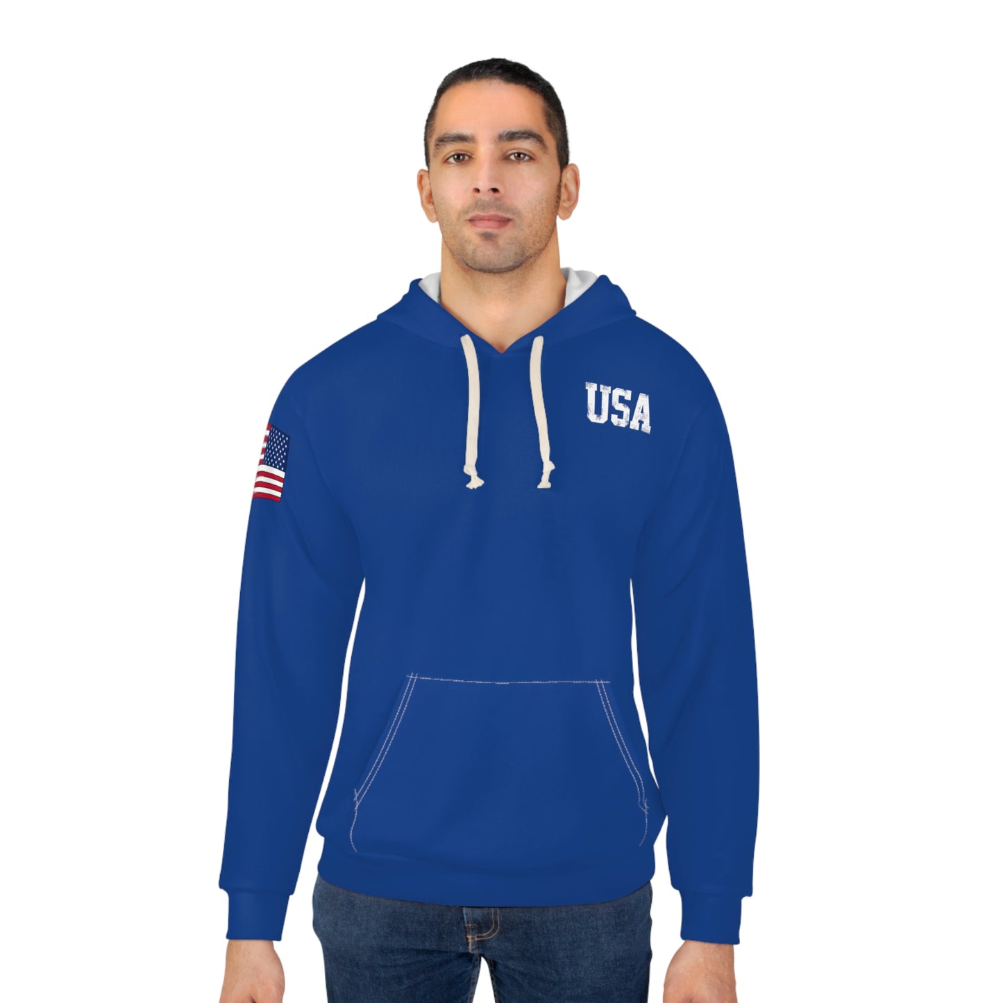 American - USA - Skyline Dark Blue Hoodie