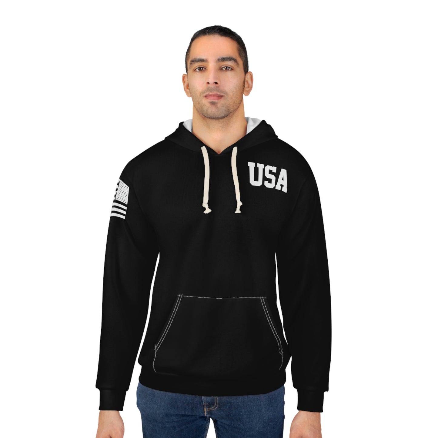 USA - America Black Hoodie