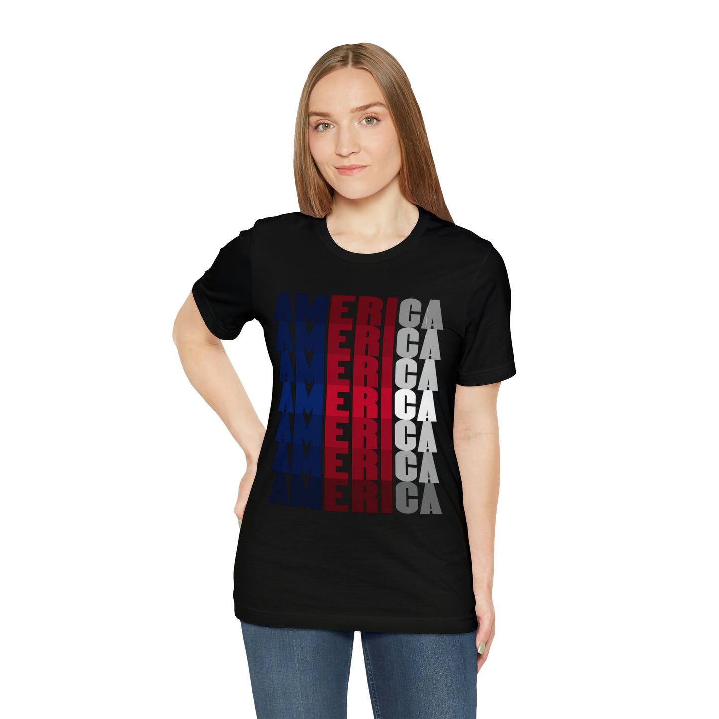 America Color Full Print - Short Sleeve Tee
