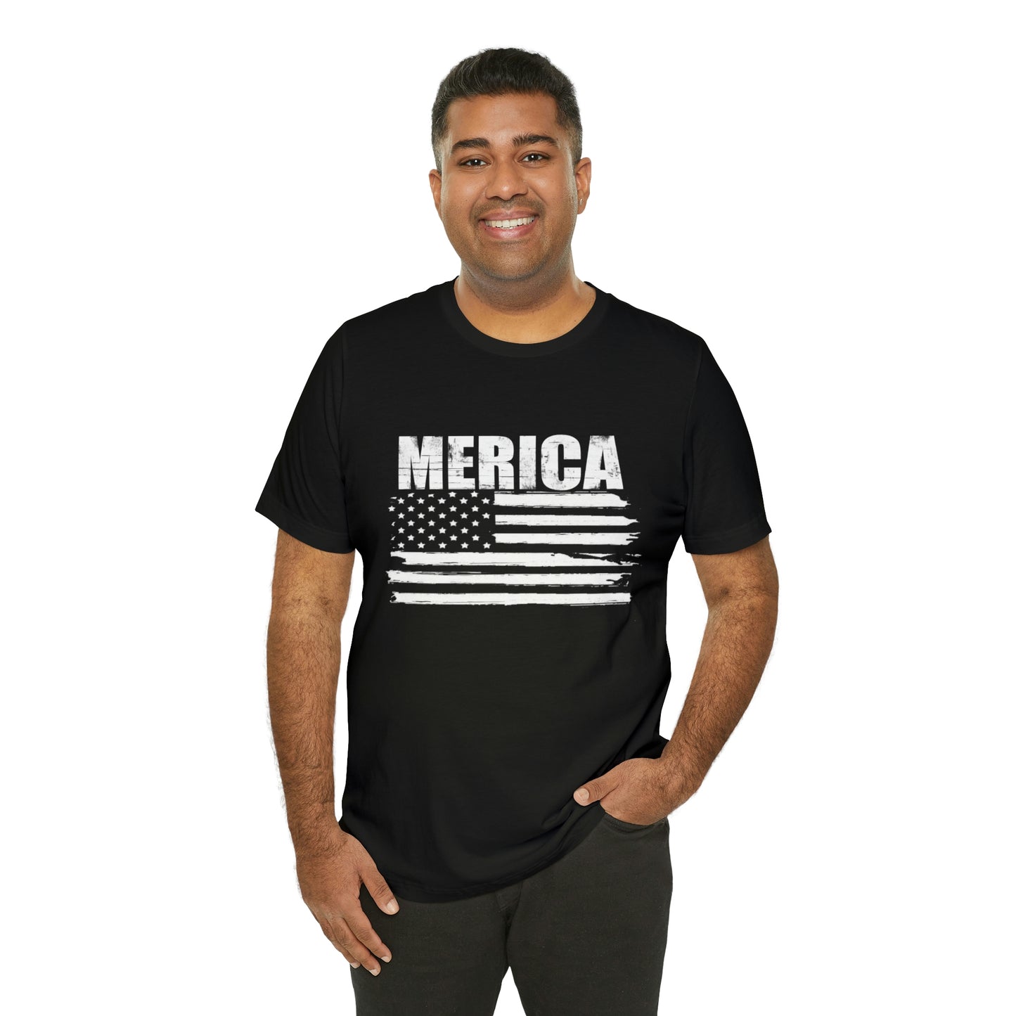 Merica Black & White Short Sleeve Tee