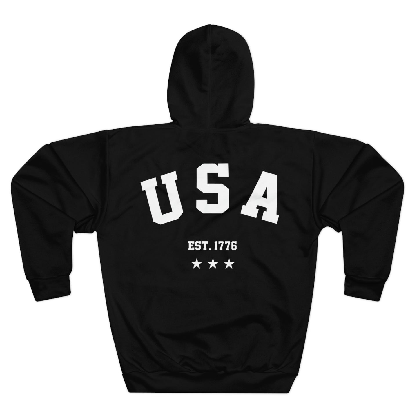 Flag - USA - 1776 Black Hoodie