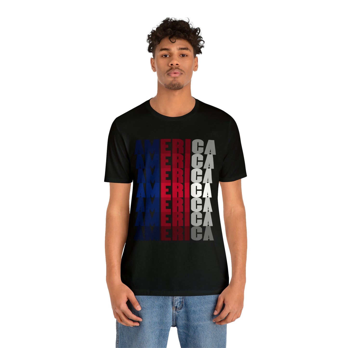 America Color Full Print - Short Sleeve Tee
