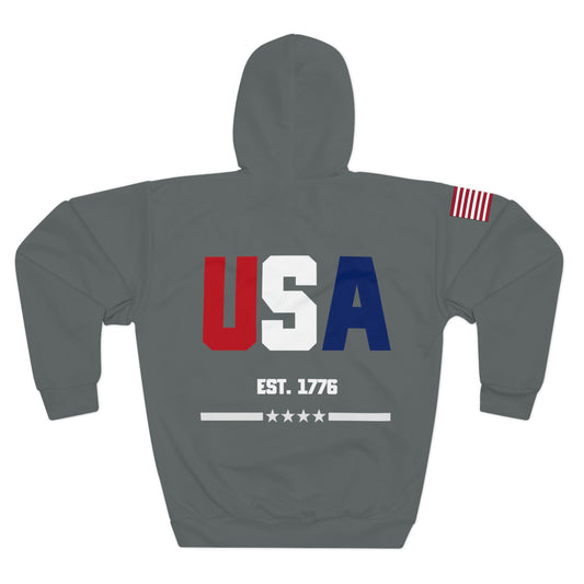 USA - 1776 Dark Grey Hoodie
