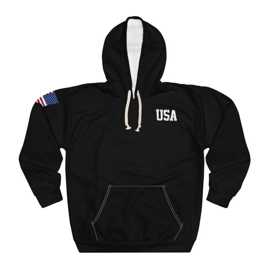 American - USA - Skyline Black Hoodie