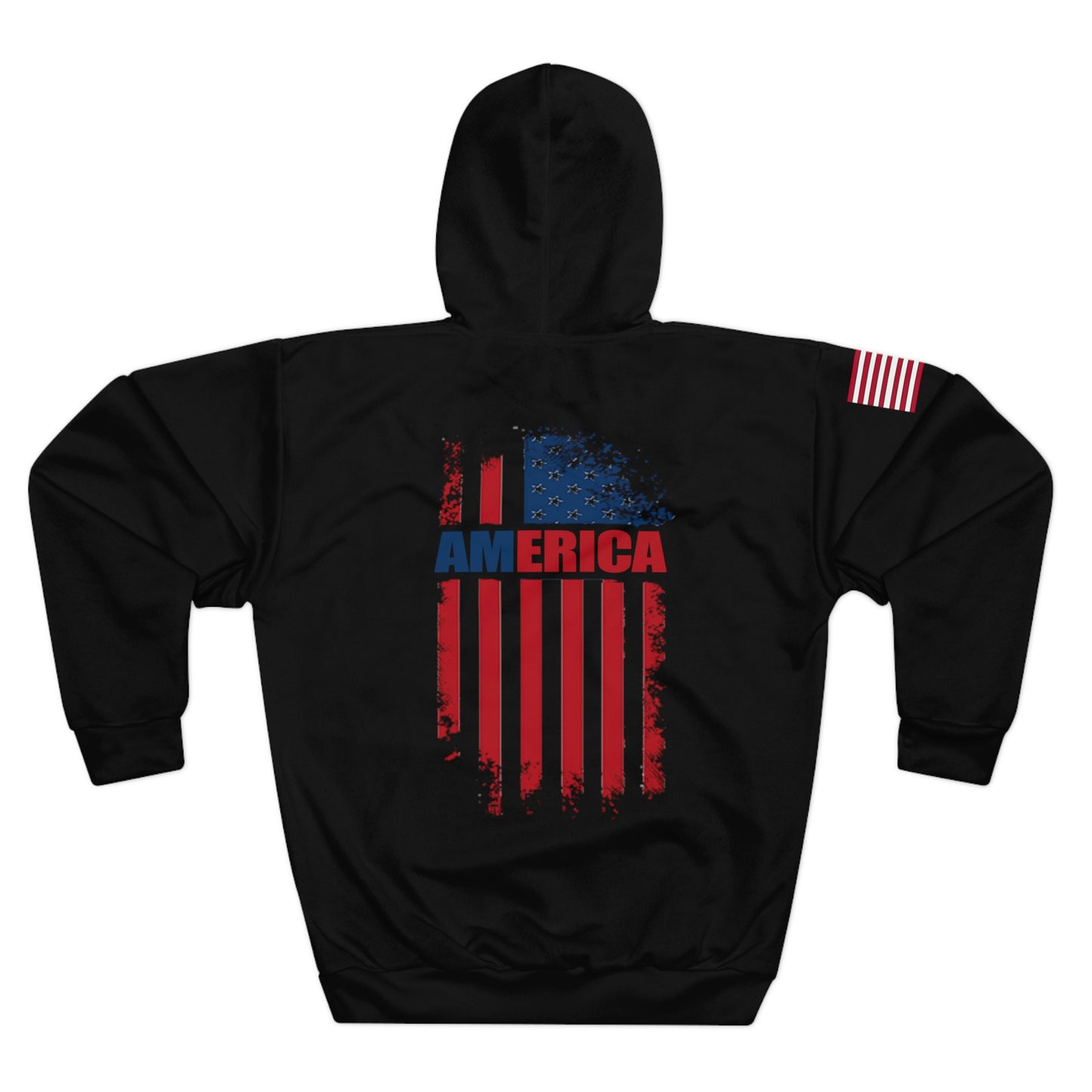 America - USA - Flag Black Hoodie
