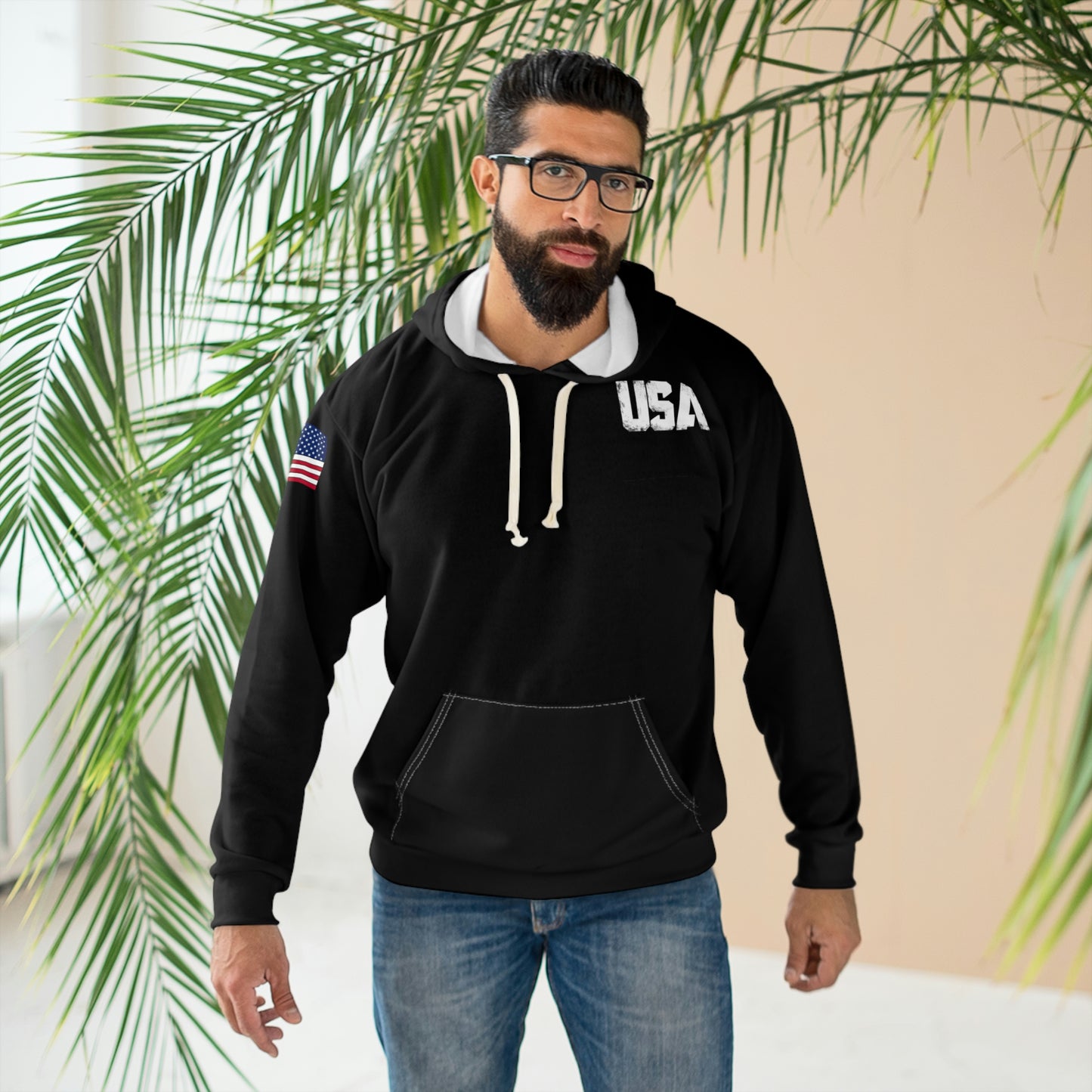 America - Troops Shadow Black Hoodie