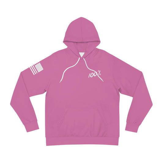 100% American Woman Pink Hoodie