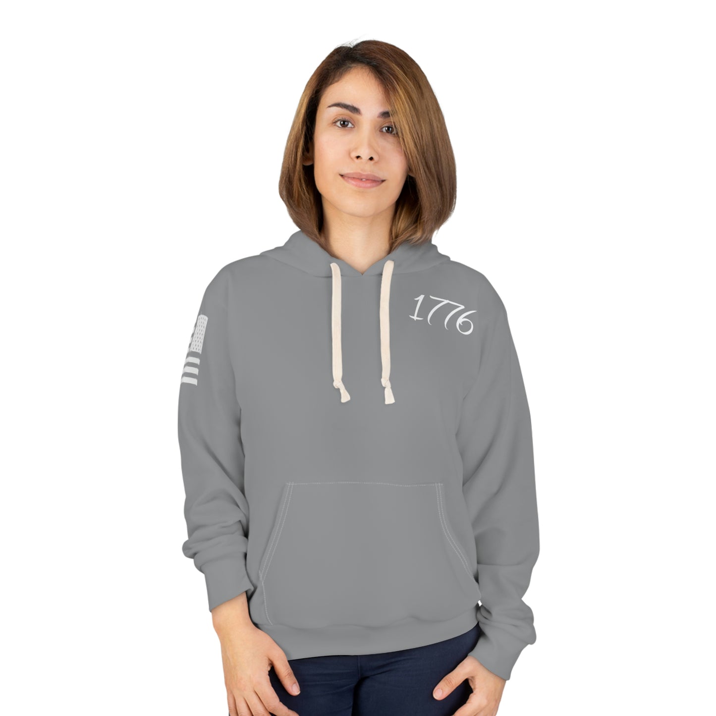 1776 - We The People Grey Hoodie