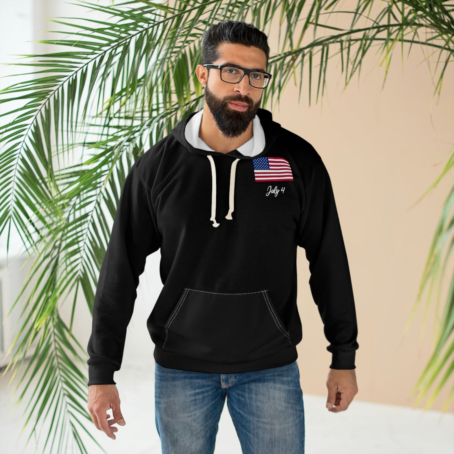 Freedom Over Fear Black Hoodie