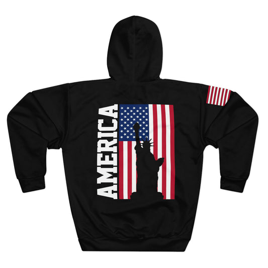 USA - America - Liberty Black Hoodie