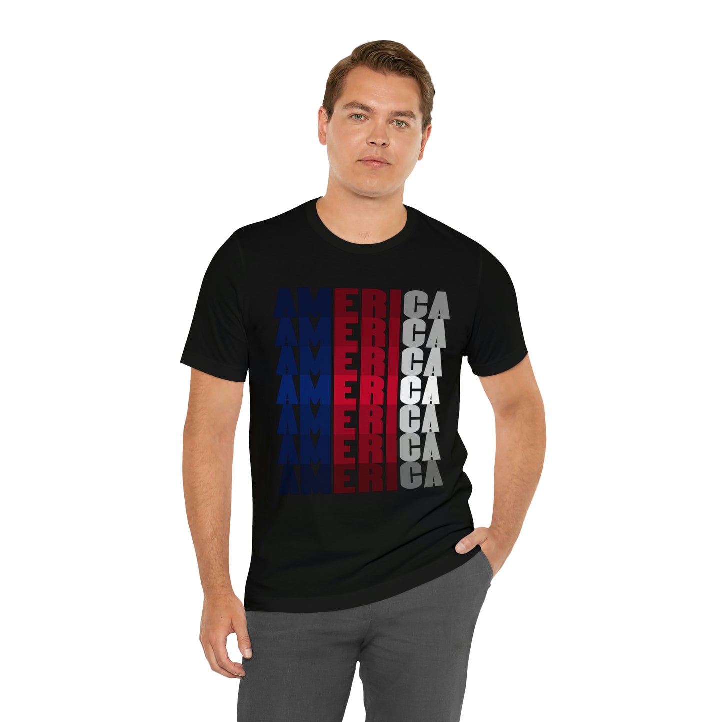 America Color Full Print - Short Sleeve Tee