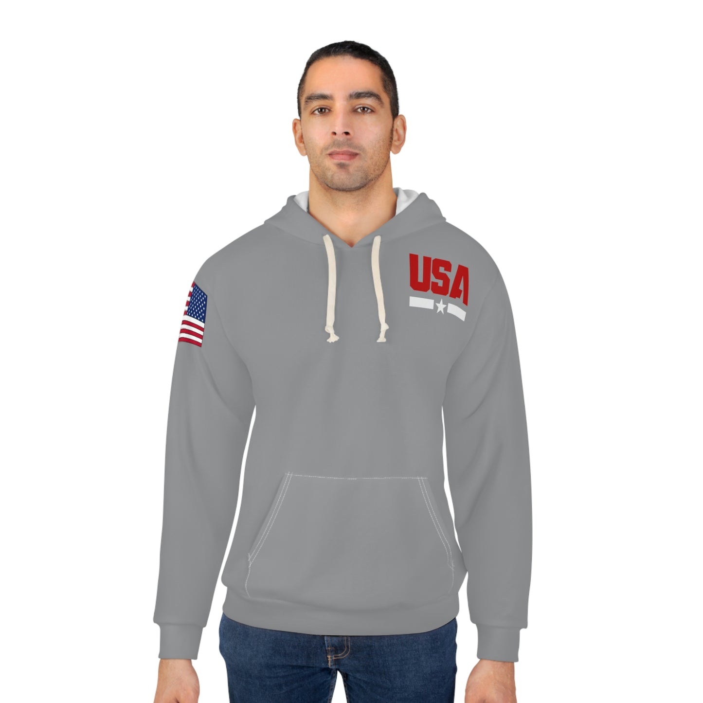 USA - Young Patriot Grey Hoodie