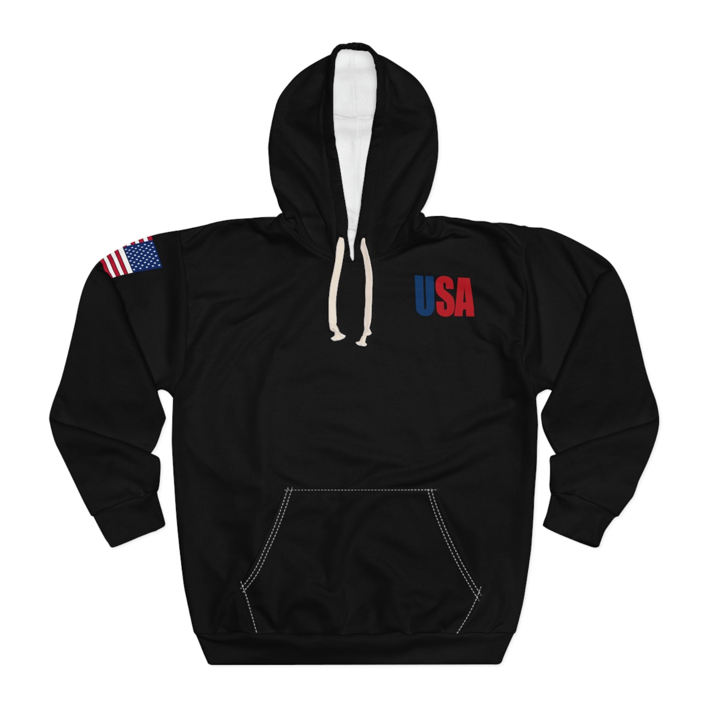 America - USA - Flag Black Hoodie