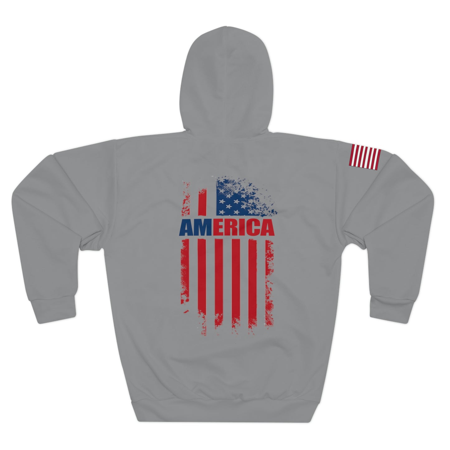 America - USA - Flag Grey Hoodie