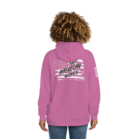 100% American Woman Pink Hoodie