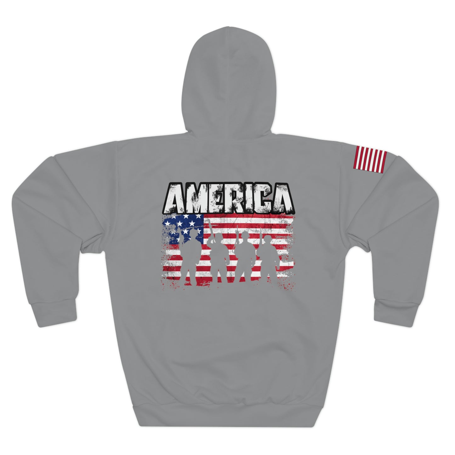 America - Troops Shadow Grey Hoodie