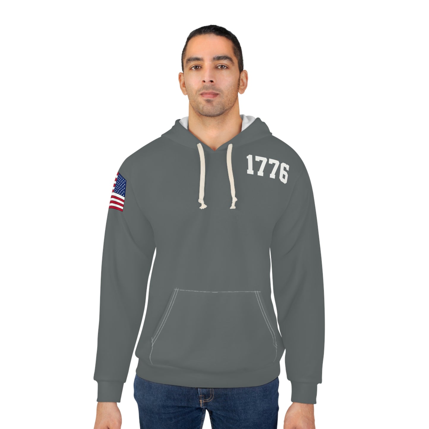 1776 - Color Flag Dark Grey Hoodie