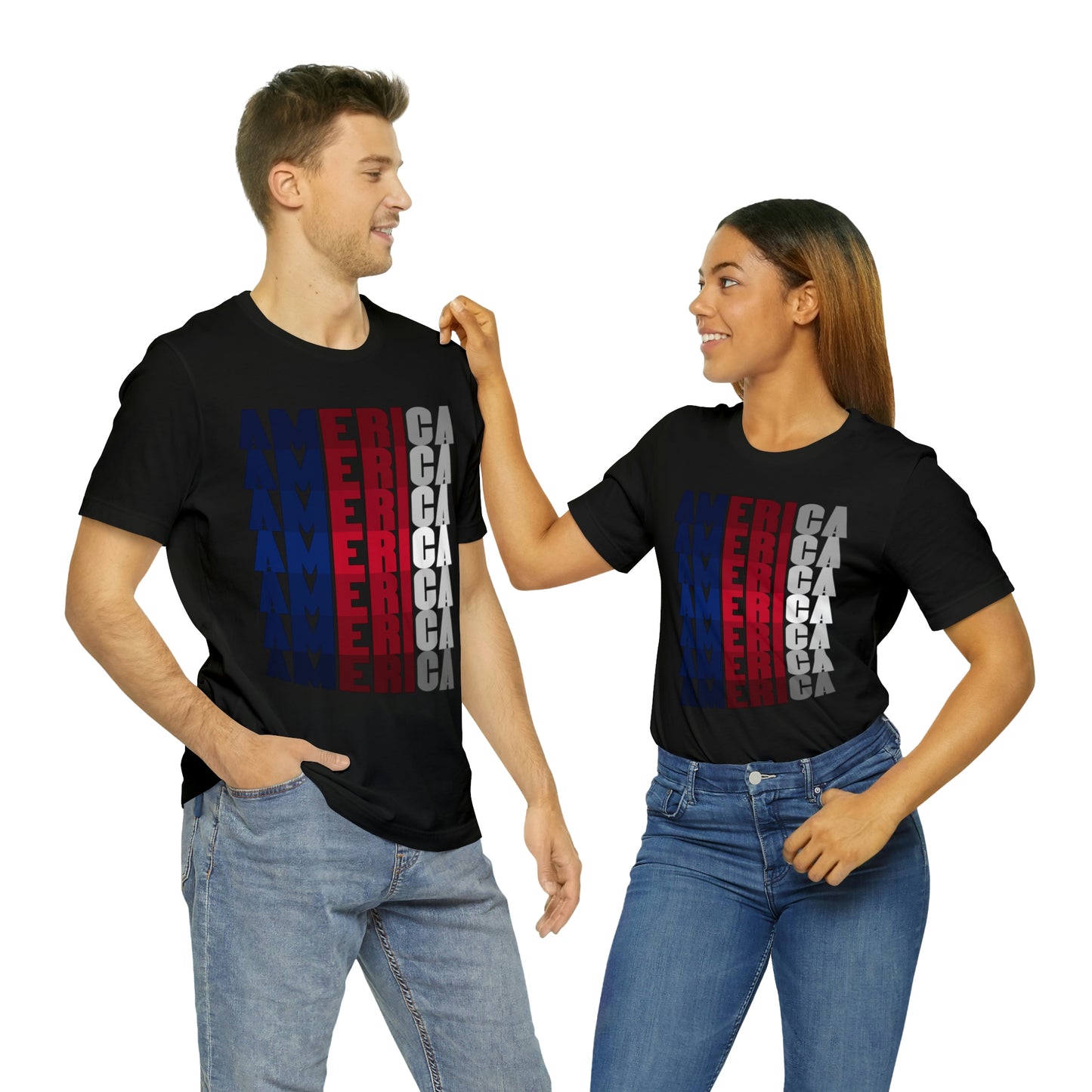 America Color Full Print - Short Sleeve Tee