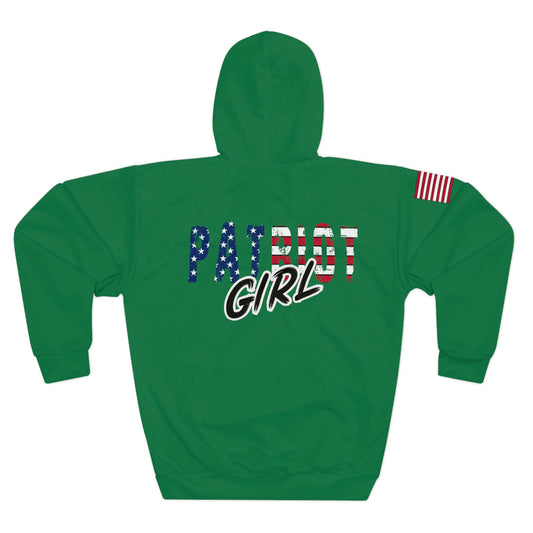 Patriot Girl Dark Green Hoodie
