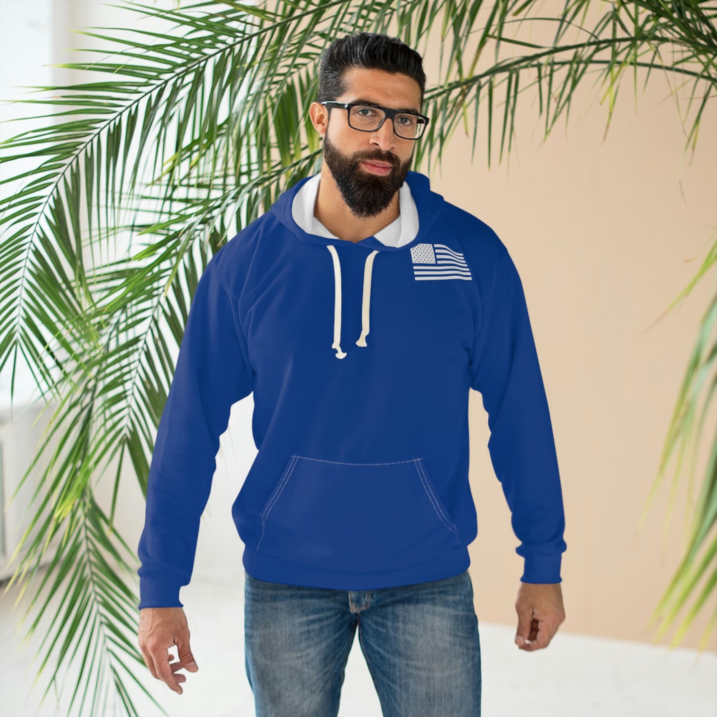 1776 - Flag Dark Blue Hoodie