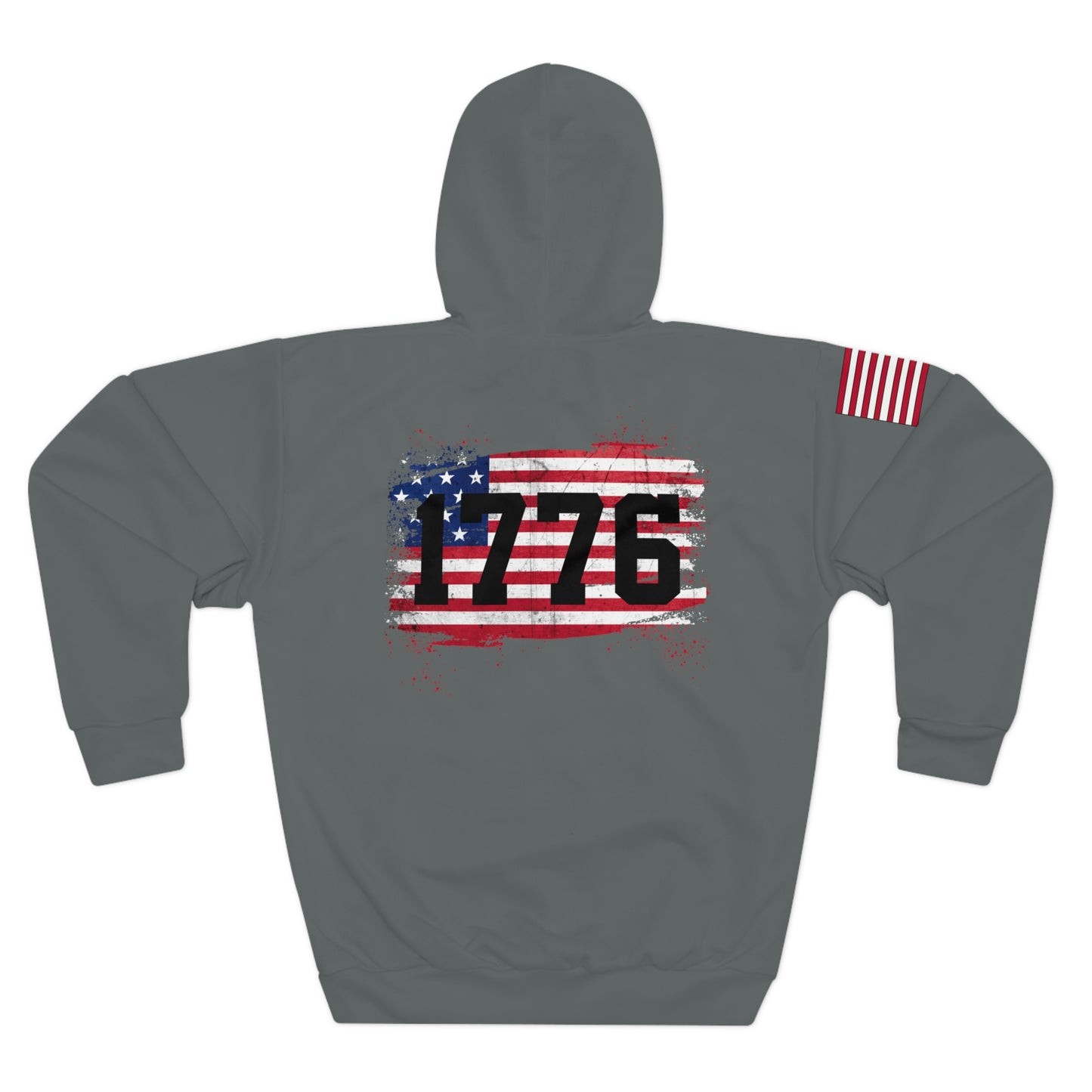 1776 - Color Flag Dark Grey Hoodie
