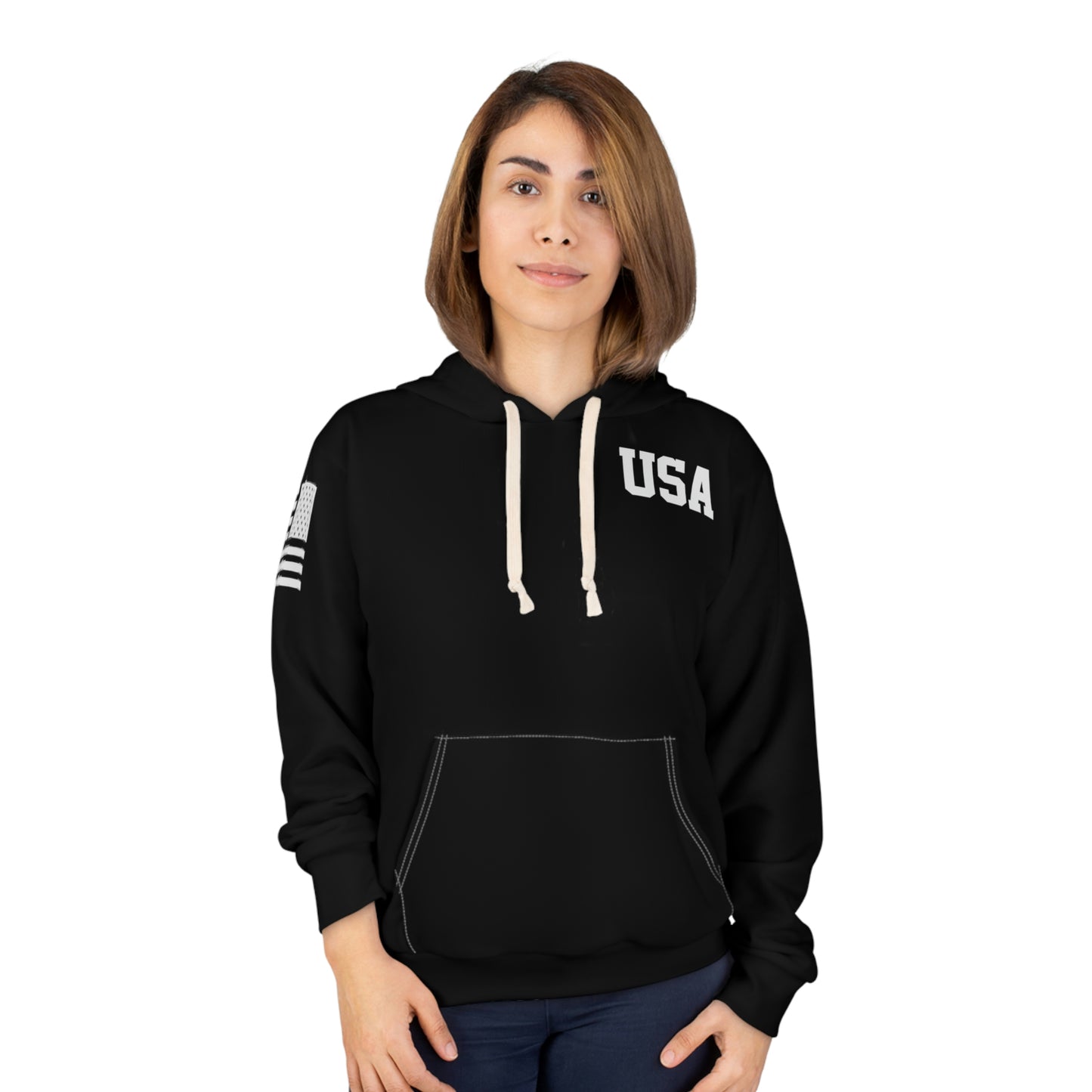 USA - America Black Hoodie