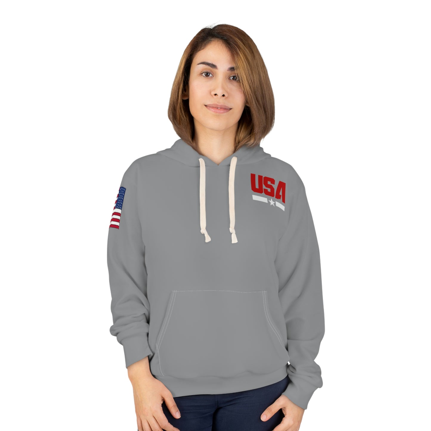 USA - Young Patriot Grey Hoodie