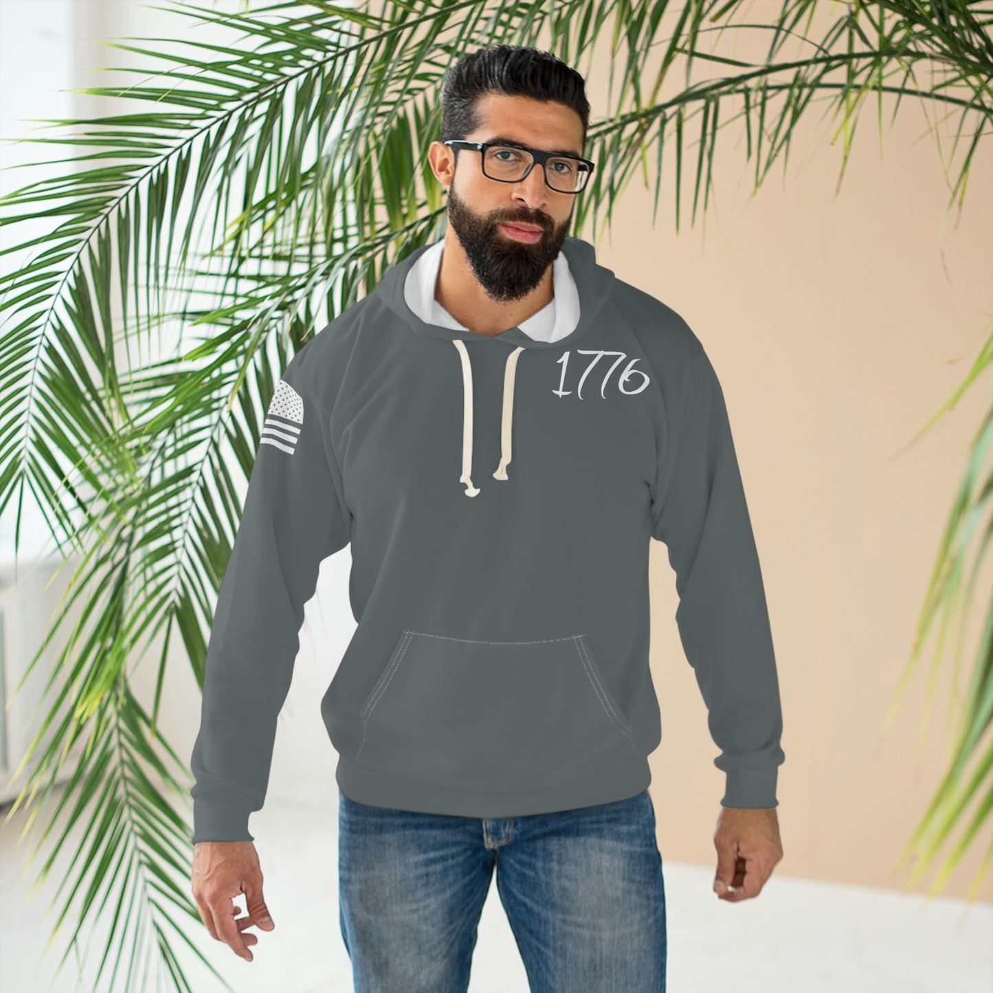 1776 - We The People Dark Grey Hoodie