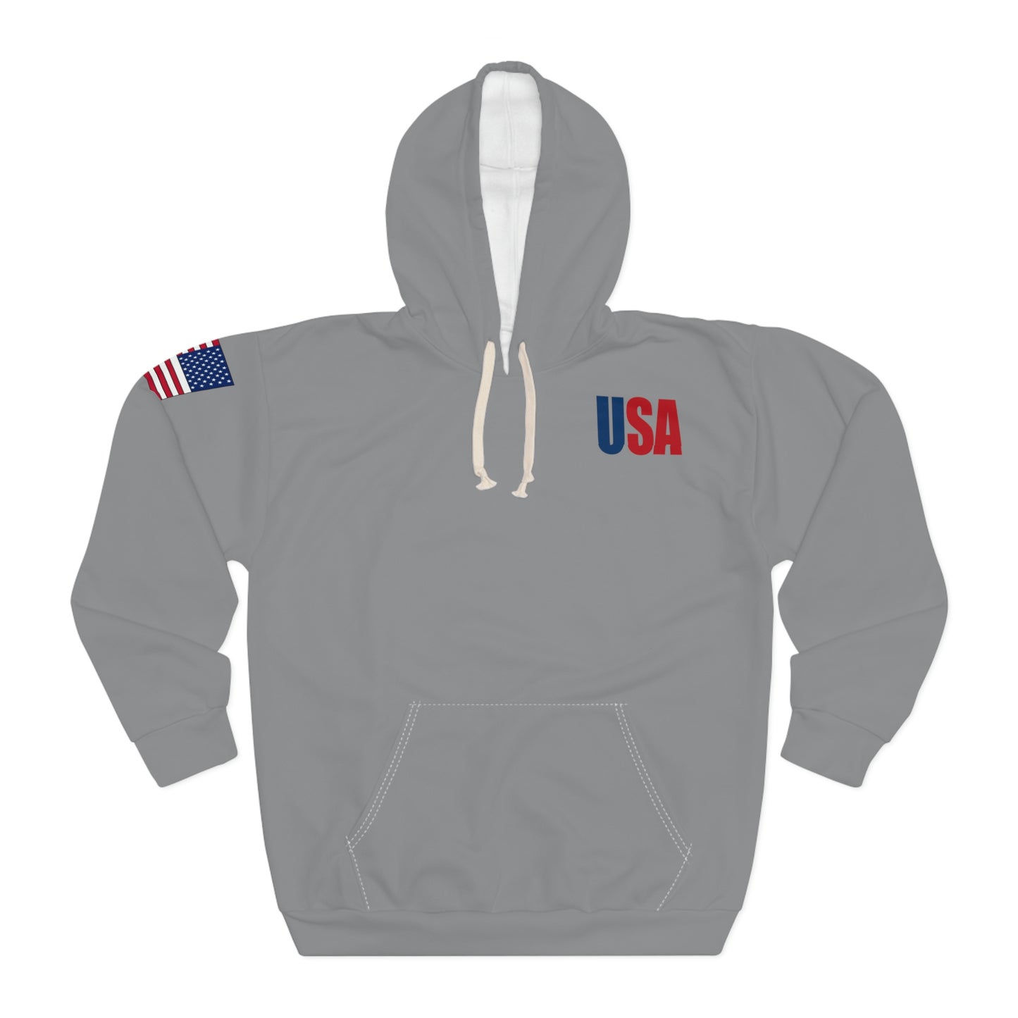 America - USA - Flag Grey Hoodie